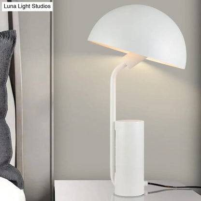 Alnasl - Lámpara de escritorio de hierro, estilo modernista, 1 luz, negra/blanca/rosa