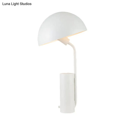 Alnasl - Lámpara de escritorio de hierro, estilo modernista, 1 luz, negra/blanca/rosa