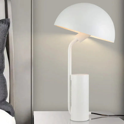 Alnasl - Lámpara de escritorio de hierro, estilo modernista, 1 luz, negra/blanca/rosa