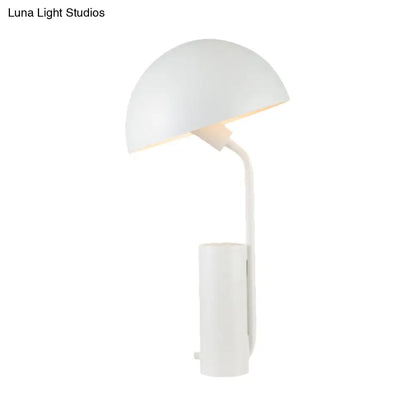 Alnasl - Lámpara de escritorio de hierro, estilo modernista, 1 luz, negra/blanca/rosa