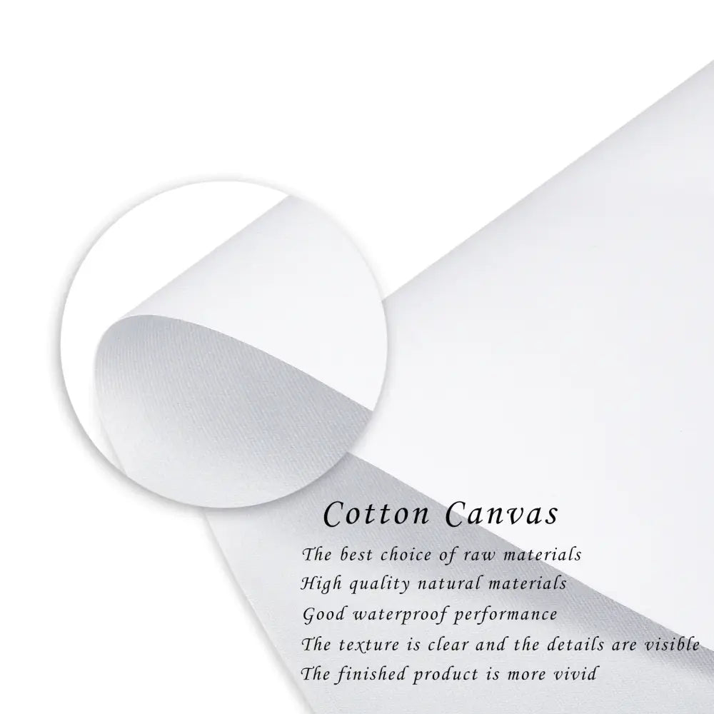 White cotton canvas fabric with soft texture and crisp edges for decorbites™ alphabet educational poster