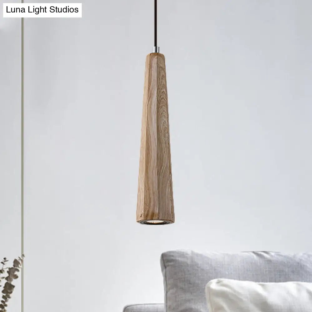 Alshain - Nordic Nordic 1 Light Pendant Lighting with Concrete Shade Black/Grey/Brown Tapered Hanging Ceiling Light