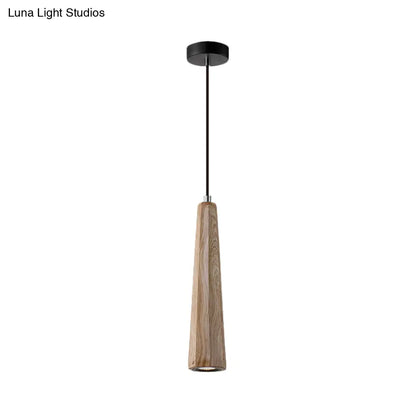 Alshain - Nordic Nordic 1 Light Pendant Lighting with Concrete Shade Black/Grey/Brown Tapered Hanging Ceiling Light