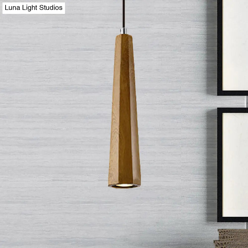 Alshain - Nordic Nordic 1 Light Pendant Lighting with Concrete Shade Black/Grey/Brown Tapered Hanging Ceiling Light