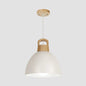 Aluminum Dome Pendant Macaron Hanging Lamp for Kitchen Corridor - 1 Bulb Lighting Solution