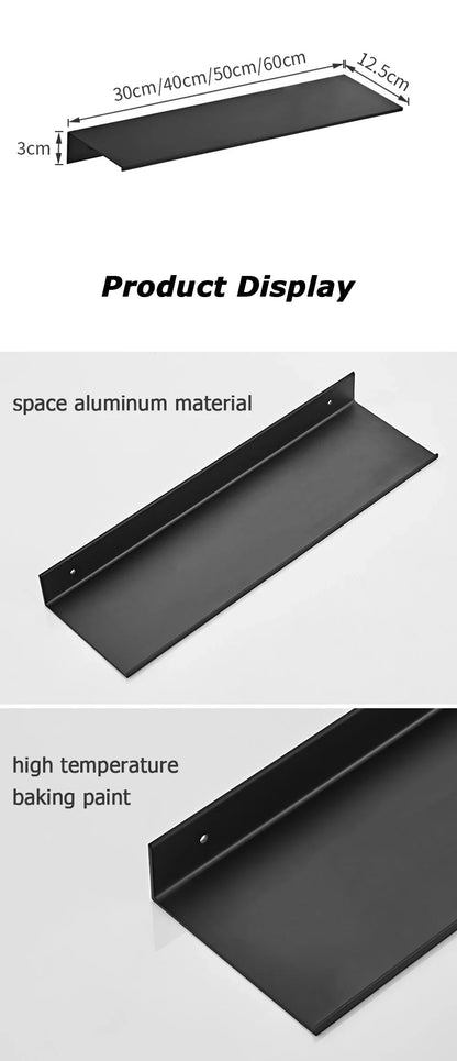 Aluminum Floating Shelves for Bathroom and Kitchen