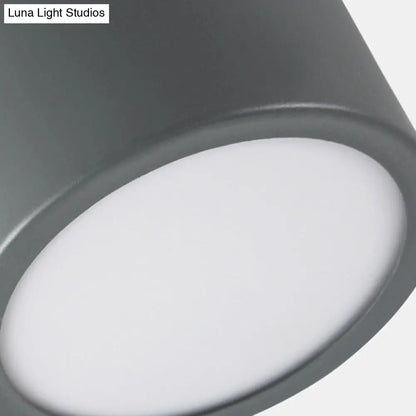 DecorBites™ DecorBites™ Aluminum Wood Flush Mount Down Light for Living Room Gallery - Simple and Stylish Drum Shape