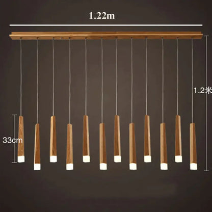 ديكوربايتس™ أماني - مصباح معلق خشبي بسيط من فن الشمال