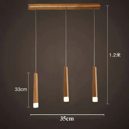 ديكوربايتس™ أماني - مصباح معلق خشبي بسيط من فن الشمال