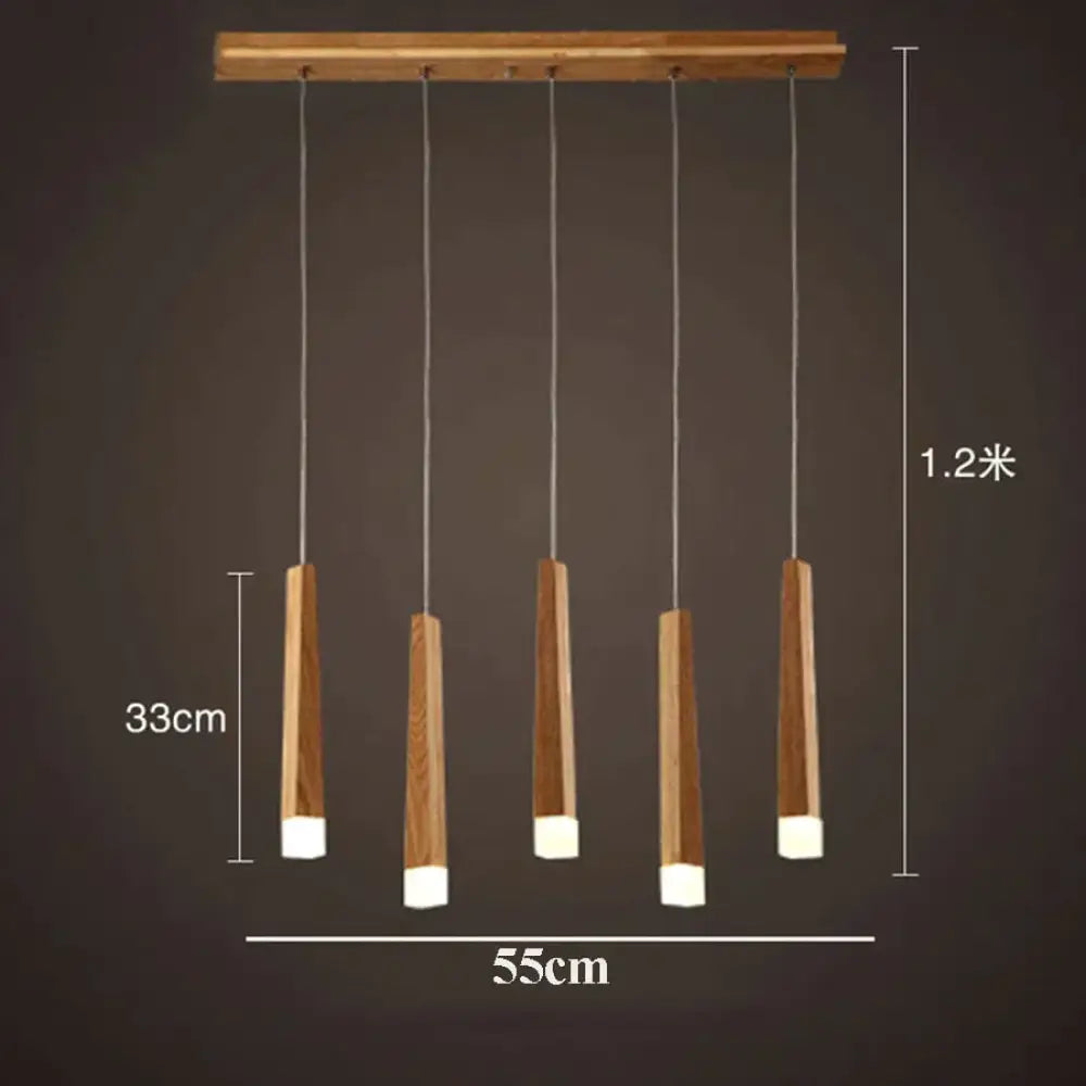 ديكوربايتس™ أماني - مصباح معلق خشبي بسيط من فن الشمال