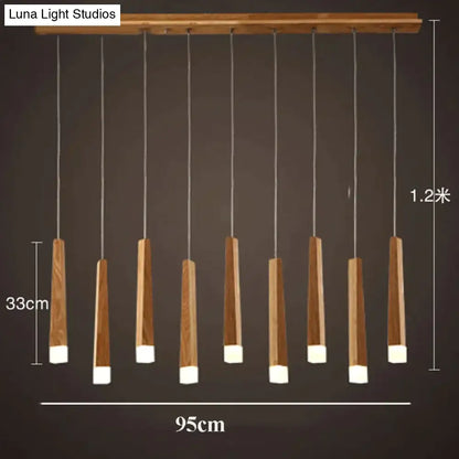 ديكوربايتس™ أماني - مصباح معلق خشبي بسيط من فن الشمال