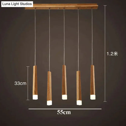 ديكوربايتس™ أماني - مصباح معلق خشبي بسيط من فن الشمال
