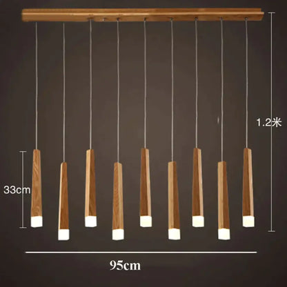 ديكوربايتس™ أماني - مصباح معلق خشبي بسيط من فن الشمال