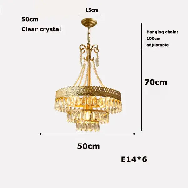 Gold-toned amber crystal water drop chandelier with clear crystal droplets and ornate frame for dining room decorbites crystal water drop pendant light
