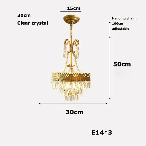 Gold-toned amber crystal water drop chandelier with clear crystal droplets and decorative lattice design for dining room decorbites crystal water drop pendant light