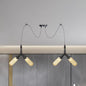 Amber Glass Swag LED Ceiling Lamp - Industrial Capsule Multi Hanging Light (4/6/12-Head) in Black