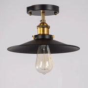Black metal pendant ceiling lamp with brass-finished stem and Edison bulb by decorbites American copper ceiling collection