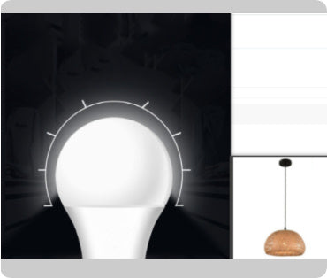 White led bulb with frosted glass and metal base, modern design.