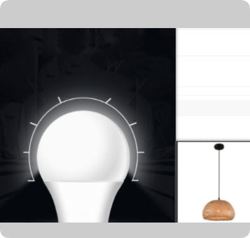 White led light bulb with frosted glass and black base, designed for modern lighting.