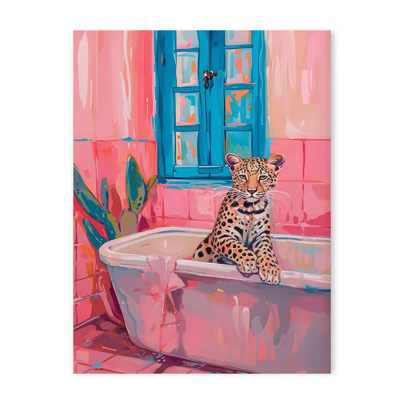 Animal Canvas Art - Tiger Zebra Cat