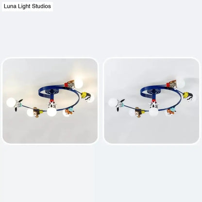 DecorBites™ DecorBites™ Animal-Inspired Twist Arm LED Ceiling Lamp for Modern Offices