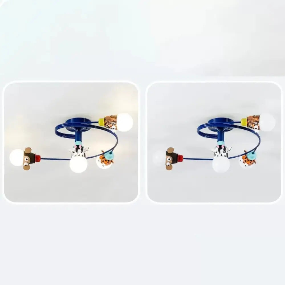 DecorBites™ DecorBites™ Animal-Inspired Twist Arm LED Ceiling Lamp for Modern Offices