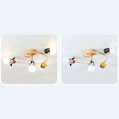 DecorBites™ DecorBites™ Animal-Inspired Twist Arm LED Ceiling Lamp for Modern Offices