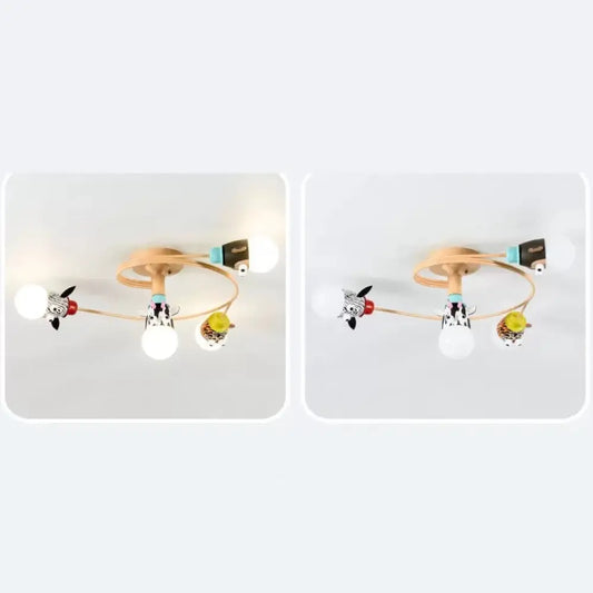 DecorBites™ DecorBites™ Animal-Inspired Twist Arm LED Ceiling Lamp for Modern Offices