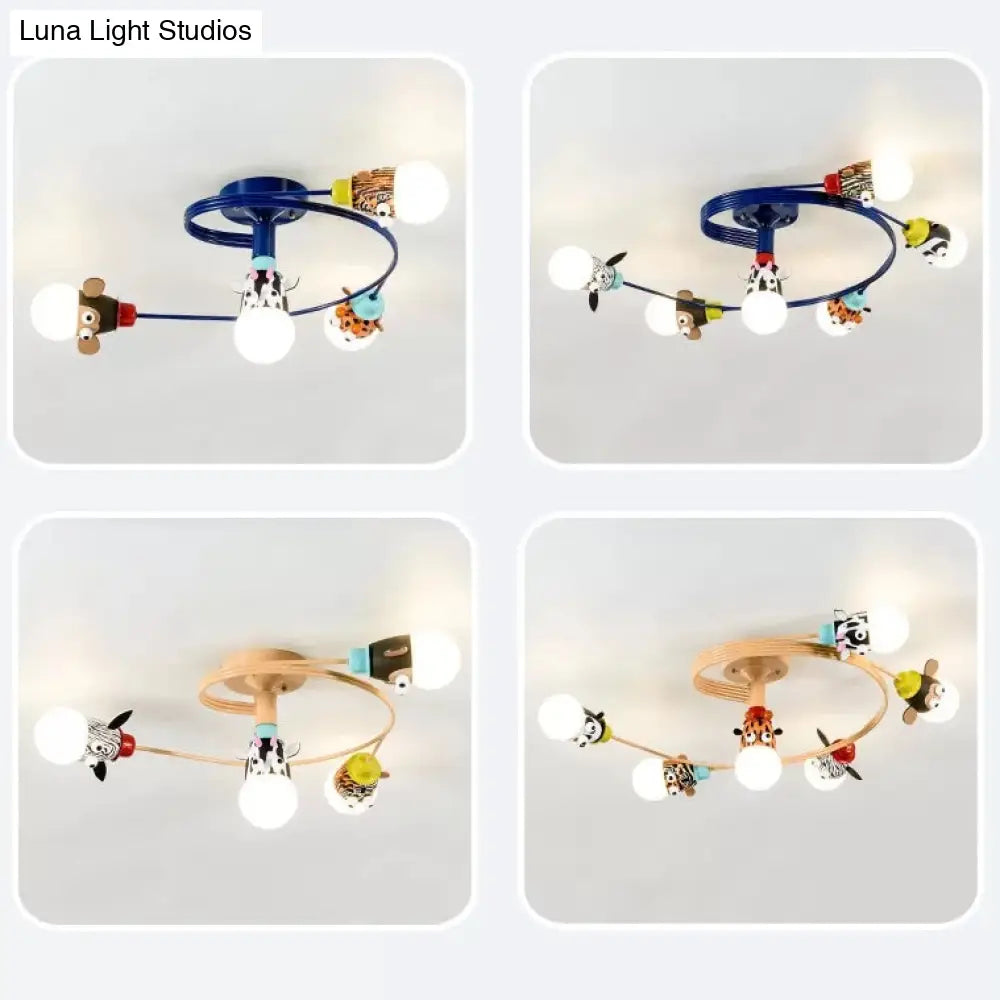 DecorBites™ DecorBites™ Animal-Inspired Twist Arm LED Ceiling Lamp for Modern Offices