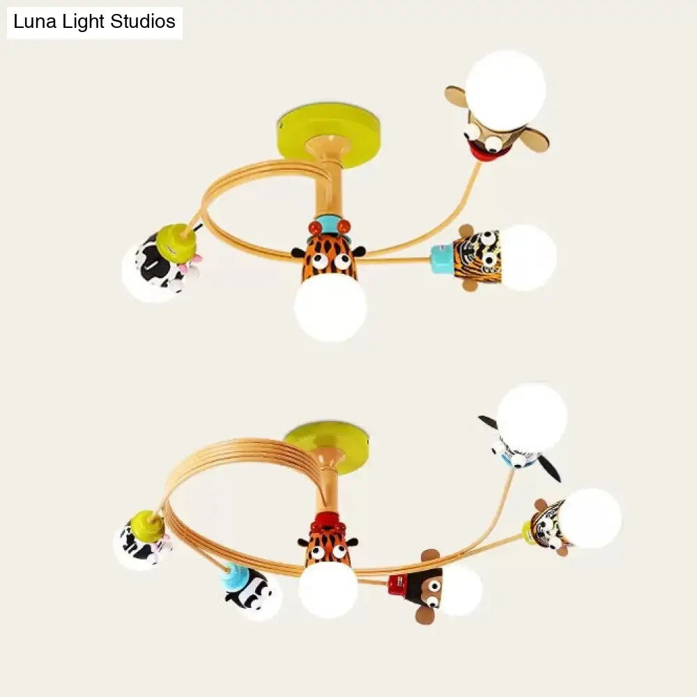 DecorBites™ DecorBites™ Animal-Inspired Twist Arm LED Ceiling Lamp for Modern Offices
