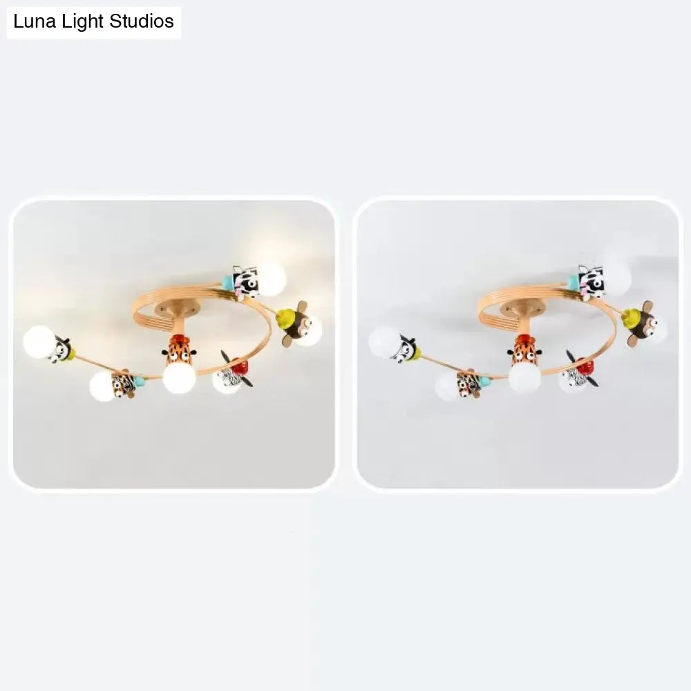 DecorBites™ DecorBites™ Animal-Inspired Twist Arm LED Ceiling Lamp for Modern Offices