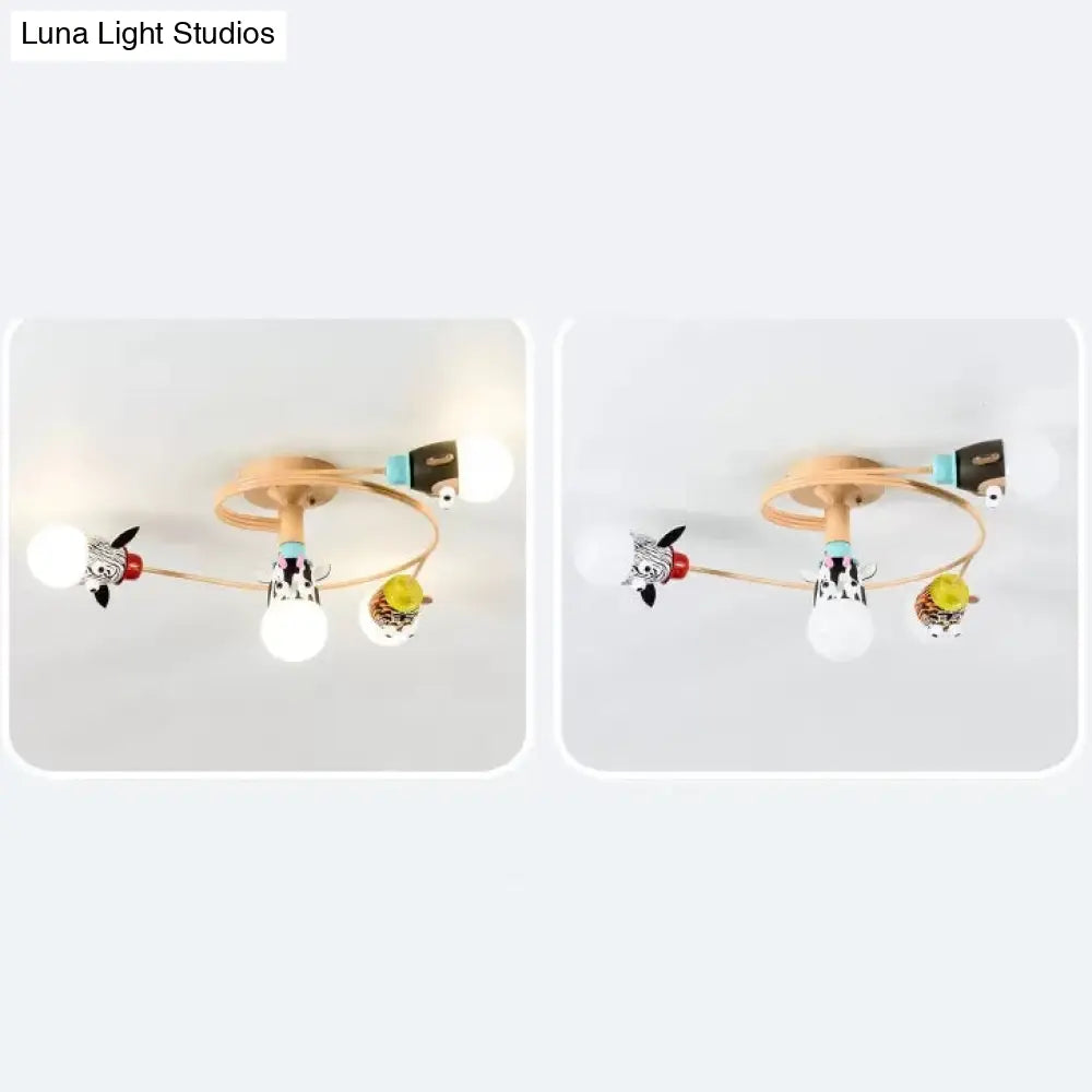 DecorBites™ DecorBites™ Animal-Inspired Twist Arm LED Ceiling Lamp for Modern Offices