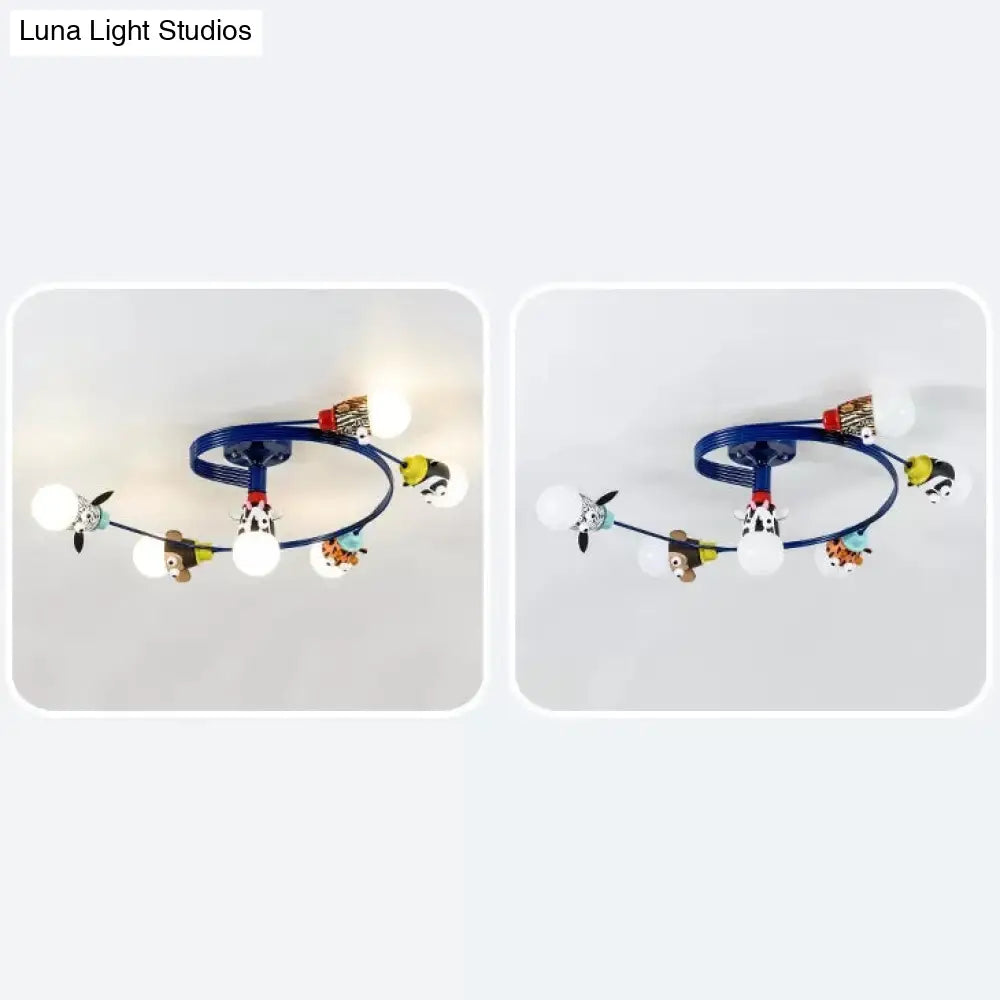 DecorBites™ DecorBites™ Animal-Inspired Twist Arm LED Ceiling Lamp for Modern Offices