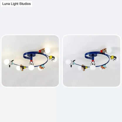 DecorBites™ DecorBites™ Animal-Inspired Twist Arm LED Ceiling Lamp for Modern Offices