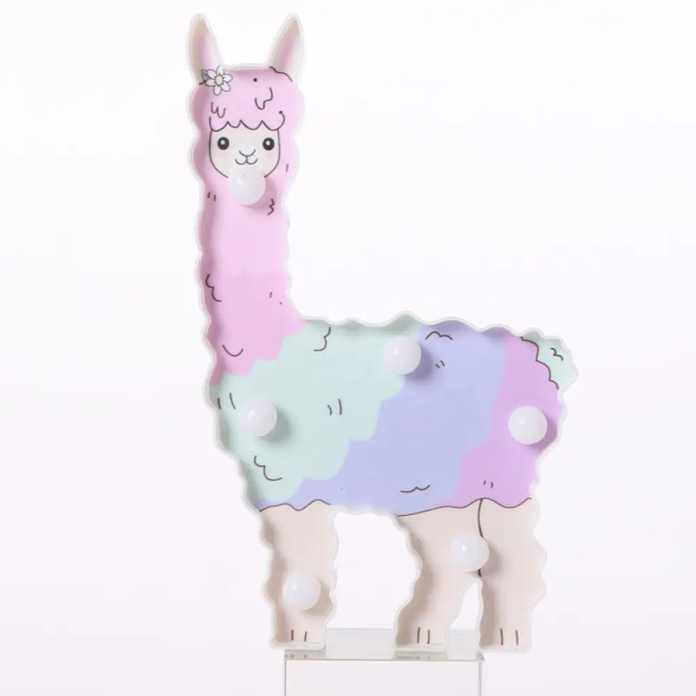 Lámpara de noche LED con forma de animal para la decoración del dormitorio