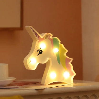 Lámpara de noche LED con forma de animal para la decoración del dormitorio
