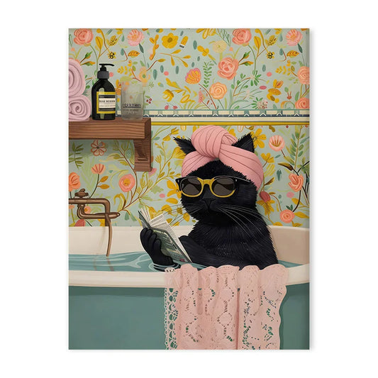 Animal Themed Canvas Wall Art for Home - 02 / 20x25cm No Framed