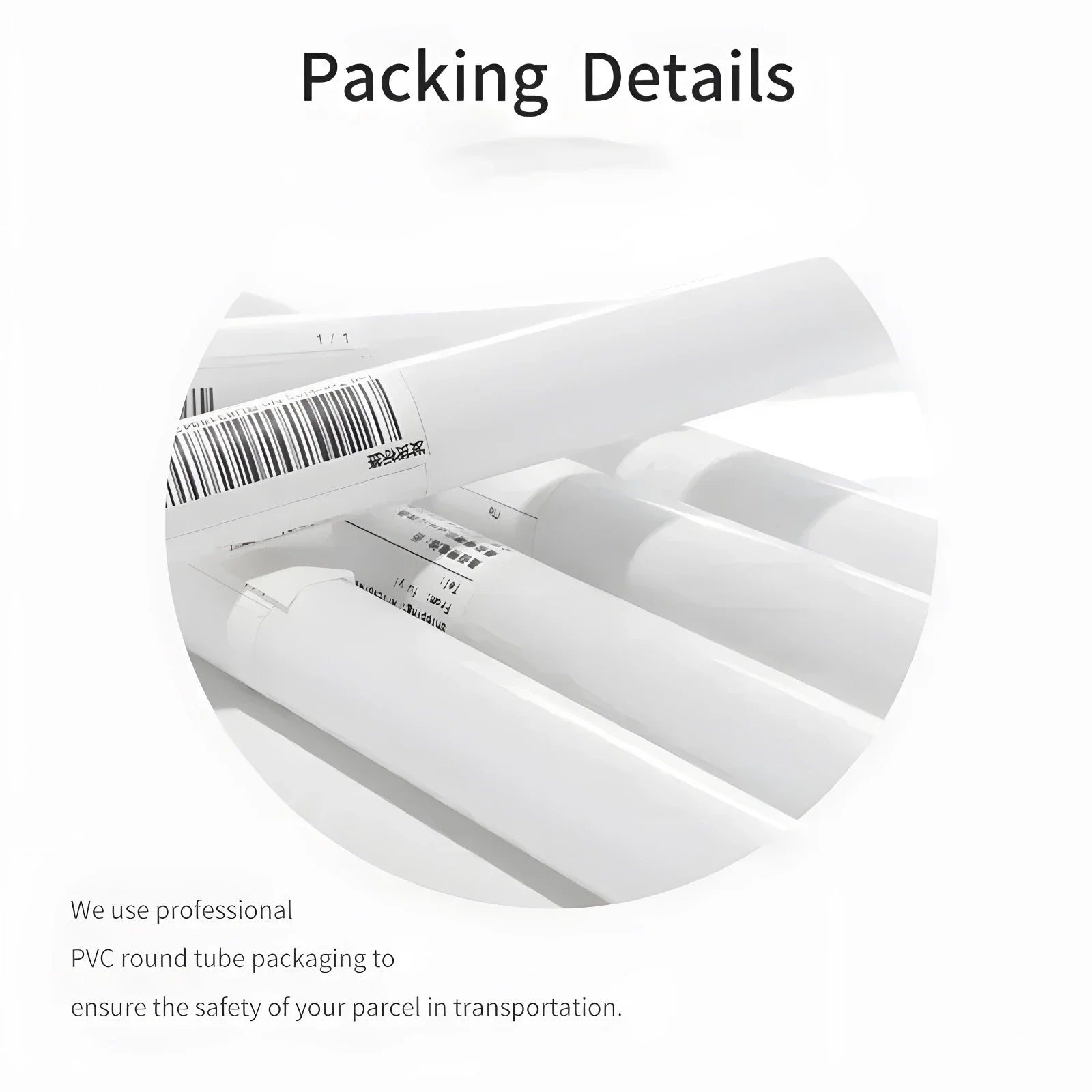 White pvc round tubes with barcode labels for packaging anime cartoon hetalia axis powers poster canvas gift