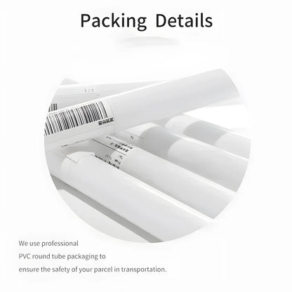 White pvc round tubes with barcode labels for packaging anime cartoon hetalia axis powers poster canvas gift