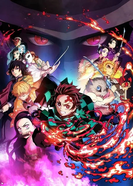 ’Anime Demon Slayer Character Posters Canvas Wall Art’ - 11 / 21x30cm No Frame - Posters