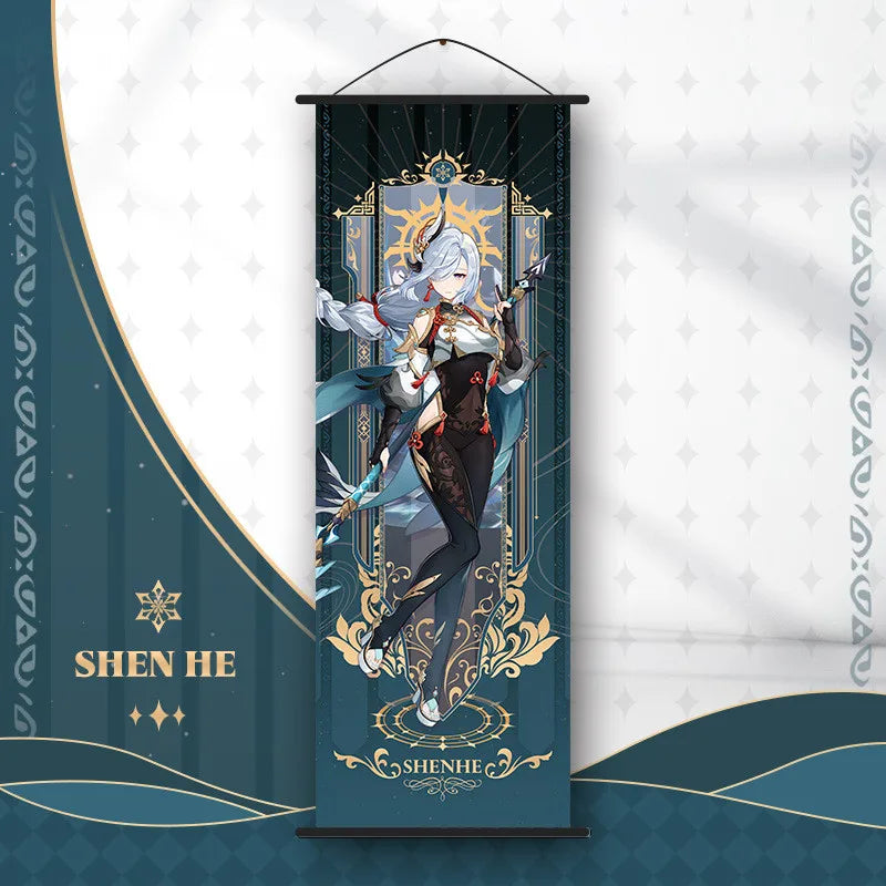 Anime Poster Wall Art Decoration: Genshin Characters - Shen He - Posters