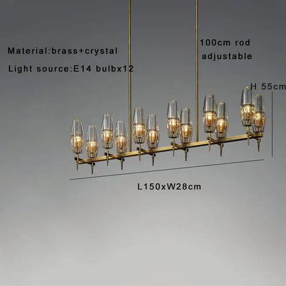 Antique brass crystal glass wall light with twelve e14 bulbs and dimmable design for bedroom and bath decorbites dimmable crystal