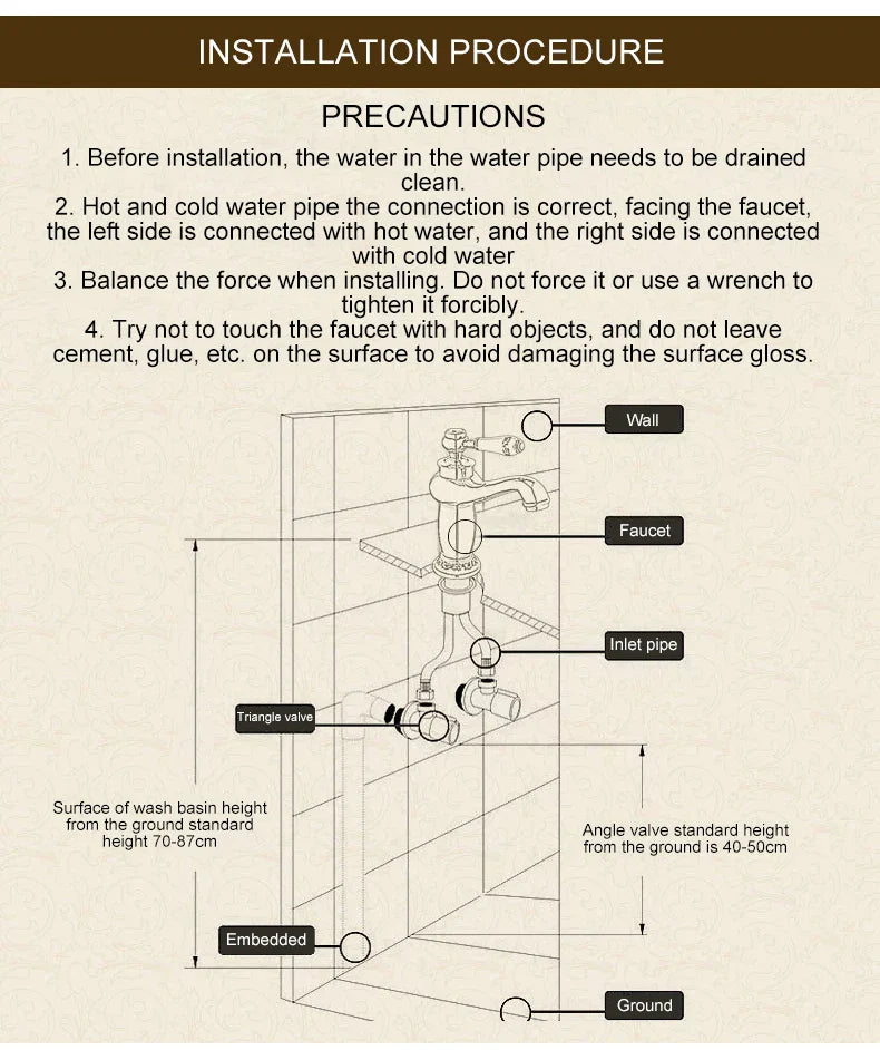 Antique Bronze Bathroom Faucet Single Handle Mixer