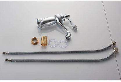 Antique Bronze Bathroom Faucet Single Handle Mixer