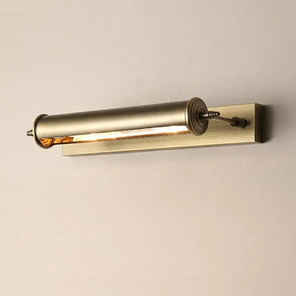 Antique bronze bathroom wall lamp with brass finish glass vanity light featuring a cylindrical filament bulb for decorbites bronze bathroom