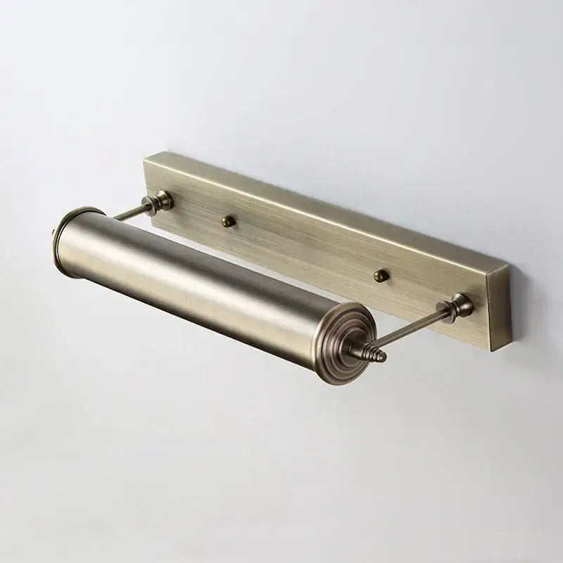 Brushed nickel cylindrical wall lamp with sleek modern design for decorbites bronze bathroom wall vanity lighting