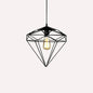 Antique Gemstone Iron Pendant Light – 1-Light Dining Room Hanging Fixture