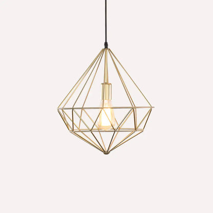 مصباح معلق من الحديد من الأحجار الكريمة العتيقة – تركيب معلق لغرفة الطعام مزود بمصباح واحد