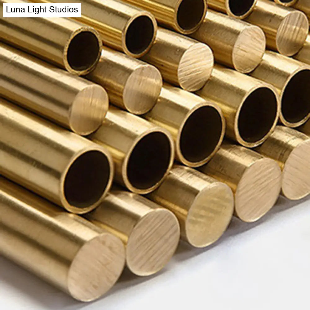 ديكوربايتس™ ديكوربايتس™ مصباح سقف كريستالي ذهبي عتيق مع ستائر أنيقة