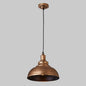 Antique Metal Pendant Light - 1-Light Hanging Fixture for Dining Room